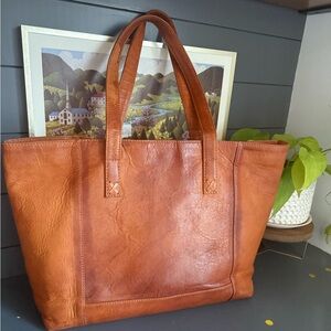 Noonday Collection Modern Leather Tote Bag
